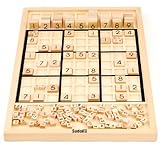 Wooden Sudoku Puzzle Board with Grid