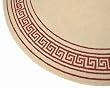 7ft Round Outdoor Area Rug - Red