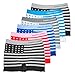Crazy Cool Men's American Flag Seamless Boxer Briefs Underwear 6-Pcs, One Size