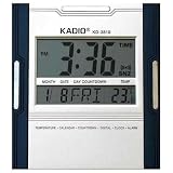 Kadio Digital Jumbo Wall Mount & Table Temperature Display Clock KD-3810
