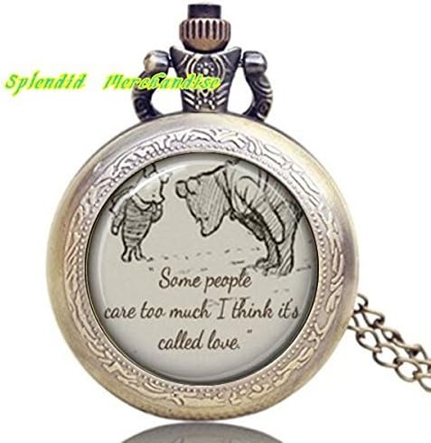 Splendid Merchandise® Winnie the Pooh quote necklace Watch . inspirational quote. Love quote.classic pooh. pooh. pendant necklace Watch