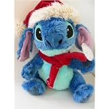 Disney Christmas Stitch Plush wearing Santa Suit