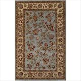 Capri Floral Vines Light Blue and Ivory Rug Size: 5' x 8' by 