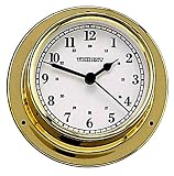 Weems & Plath Trident Quartz Brass Clock