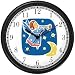 Angel with Bugle No.2 - Cherub, Angel or Cupid Theme Wall Clock by WatchBuddy Timepieces (Hunter Green Frame)