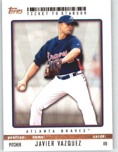 2009 Topps Ticket to Stardom #119 Javier Vazquez - Atlanta Braves (Baseball Cards)