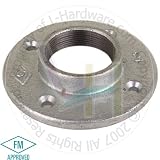 NUSET 1 Malleable Galvanized Iron Round Flange (G321-25)