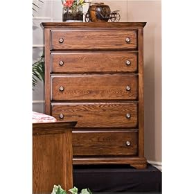 Kush Furniture 7065 Bear Creek 5 Drawer Chest in Dark Finish by Kush Furniture