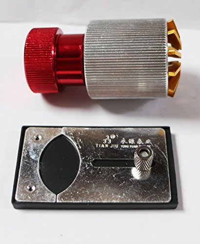 OTOOLWORLD Watch Crystal Remover and Inserter Crystal Lift Glass Remover Inserter Fitting Tool with base