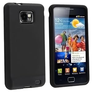 Solid Skin Cover (Black) for SAMSUNG i9100 (Galaxy S 2)