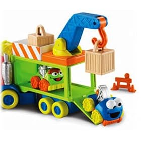 Fisher-Price Sesame Street Giggle 'N Go - Construction Hauler by Fisher-Price