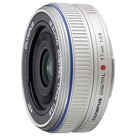 Olympus M.ZUIKO DIGITAL ES-M 17mm 1.2.8 Silver Pancake Lens
