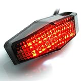 Motorcycle Sport Racing Bike Smoke Red LED Sport Brake Tail Light Taillight License Plate For Honda XL1000V XL700V NT700V XL125V XR230 APE50 CB1000R CB1300 CB600F Hornet CBF600 CB400 CBR125R CBF125