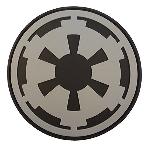 Star Wars Galactic Empire Crest Insignia Imperial Logo PVC Rubber 3D Velcro Patch