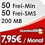 DeutschlandSIM ALL-IN 50 - Monatlich k�ndbar (200M&hellip von DeutschlandSIM