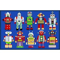 LA Rug Go Robots Rug 19x29
