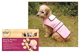 Dog Coat Pink Suede/White (Medium