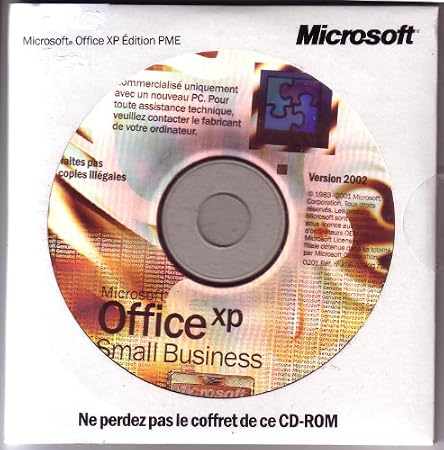 OFFICE XP PME - Small Business (Word Excel Outlook Publisher Media content - plus 20 000 clipart - sons - images et modèles)