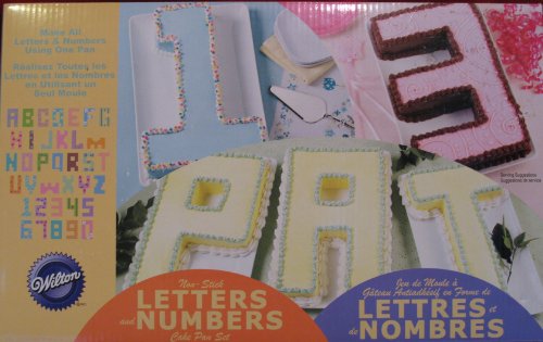 Wilton Letters and Numbers Cake Pan Set thumbnail images Image of Wilton Letters and Numbers Cake Pan Set