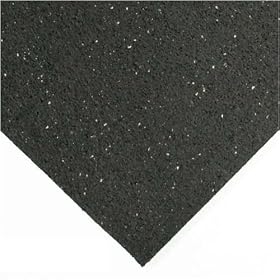 Rubber-Cal Elephant Bark Recycled Rolled Rubber Mats and Flooring - White Dot in color - 1/4