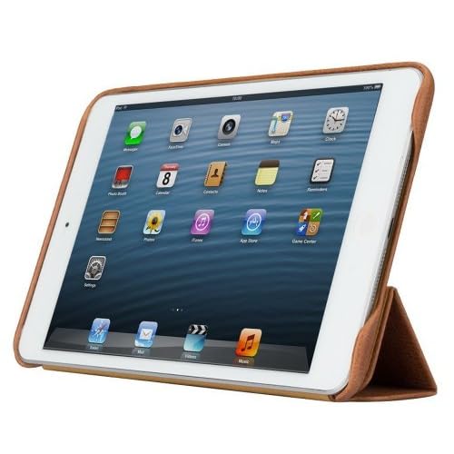 Jisoncase Vintage Genuine Leather Smart Cover Case for iPad mini with Retina Display (JS-IM2-01A20)