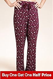 Floral Print Piped Pyjama Bottoms