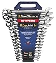 Gear Wrench 9602 16-Piece Metric-Set Reversible Combination Ratcheting Wrench