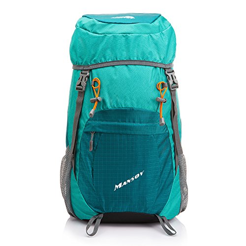 Travel Backpack, Mansov Amusement+ Water Resistant Hiking Bag 38L, Adult Series