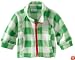 Columbia Baby-girls Infant Benton Springs Printed Fleece, Fuse Green/Sea Salt Plaid, 12 Months