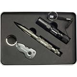 Humvee Tactical Defender Pen With Flashlight and Keychain Tool Set