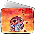 Elonbo Cartoon Owl 13-13.3 Inch Waterproof Neoprene Sleeve Case Bag / Notebook Computer Case / Briefcase Carrying Bag / Ultrabook Laptop Bag Case / Pouch Cover for Apple MacBook Pro 11.3-inch with Retina Display / MacBook Air 13.3-inch / ASUS Chromebook HD / Toshiba CB35-B3330 / Dell Inspiron 13 / Lenovo Yoga 2 Pro / for HP Stream 13 Laptop/ HP Chromebook 14 / Samsung / Sony / Acer