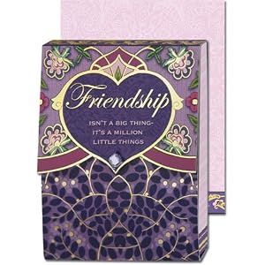 Friendship isn't a big thing, It's a million little things Gold Foil Embellished Notepad