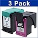 Remanufactured Ink Cartridge Replacement for HP 60xl CC641WN CC644WN (2 Black 1 Color 3 Pack)