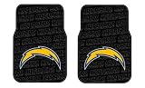 Front Car Truck SUV Rubber Floor Mats - San Diego Chargers - Pair