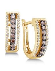 0.48 cttw. Diamond Fashion Ladies Earring 14K White Gold