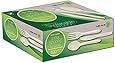 Trellis Earth Heavyweight Bioplastic Combo Cutlery Retail Box, 6" Length, Natural, 250 forks/150 spoons/100 knives per box
