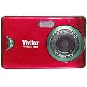 Vivitar ViviCam 8025 - Digital camera - compact - 8.1 Mpix - supported memory: SD, SDHC - red