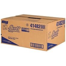 Kimberly-Clark Scott 41482 Kitchen Roll Towel, 11" Length x 8-49/64" Width, White (20 Rolls of 128)