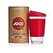 JOCO 16oz Glass Reusable Coffee Cup (Red)