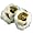 Padders Inc - Infant and Toddler Boys Tiger Slippers, Ivory, Brown (Size L)