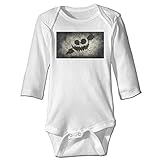 NINKI ベビー服 ハロウィン ホラー イラスト 長袖 ロンパース 6ヶ月~24ヶ月 100%コットン 出産祝い Size 18 Months ホワイト
