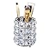 Aila Makeup Brush Holder Organizer Golden Crystal Bling Personalized Gold Comb Brushes Pen Pencil Storage Box Container (Crystal Pot-Sliver)