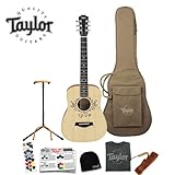 Taylor Guitars TS-BT, Taylor Swift Signature Model Baby Taylor Acoustic Guitar with Planet Waves/GO-DPS 16 Pick Sampler (#PW-SAMPLER), Ultra Stand and Taylor Guitars T-Shirt, Beanie & Strap
