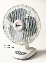 12 Inch Oscillating Desk Fan