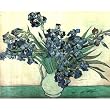 Vincent Van Gogh - Irises In Vase, Art Print Poster - 16x20