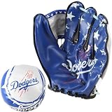 MLB L.A. Dodgers Soft Ball & Glove Set