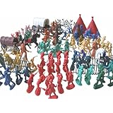 130+ Indians Cowboys Western Figures Plastic Toys