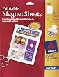 INK JET MAGNET SHEETS-MATTE WHITE 8-1/2X11 3/PKG
