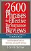Books : 2600 Phrases For Effective Performance Reviews