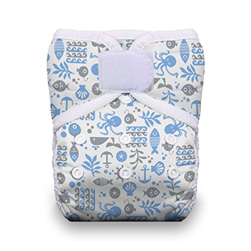 Thirsties One Size Pocket Diaper Hook and Loop, Ocean Life